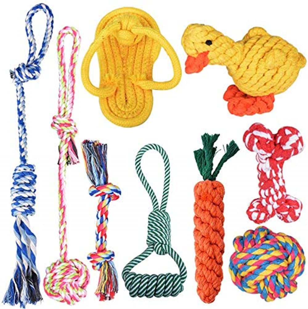 

Ninonly Dog Rope Dog Dog Chew Toy Rope Stress Tooth Suitable for Dogs of Toy, Toy, Toy, Toy, Cotton, Relief, Durable, Clean, Brushing, Small/Medium