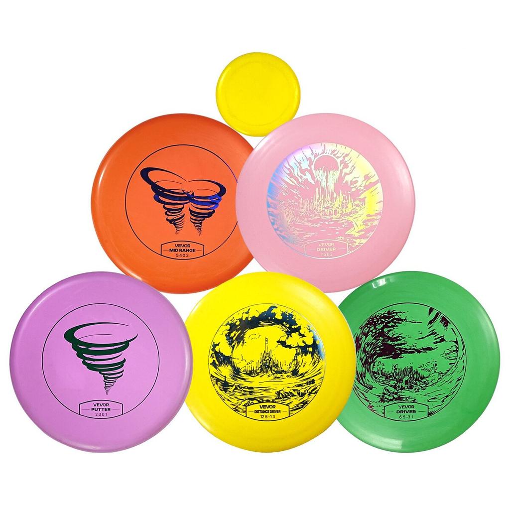 Disc Golf Set, 5 PCS Beginners Flying Discs, Disc Golf Starter Set for Full-Body Strength Training, with Putter, Mid-Range, Driver, Mini Marker, PDGA