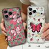 Card Slot Pocket Phone Case For iPhone Air 17 16 15 Pro Max 14 13 17 Pro 12 11 16e Shockproof Colorful Butterfly Clear TPU Cover