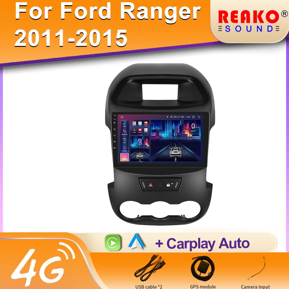 Autorádio Carplay Android Pro Ford Ranger 3 2011-2015 Multimediální Dotyková Obrazovka Navigace GPS Bezdrátové Carplay Stereo 2Din