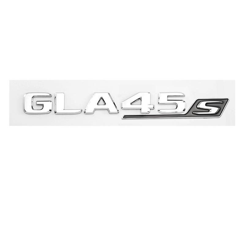 3d ABS Chrome GLA35s GLA45s Logo Letters Car Trunk Emblem Badge Sticker For Mercedes Benz GLA45 AMG W156 X156 H547 Accessories RX7