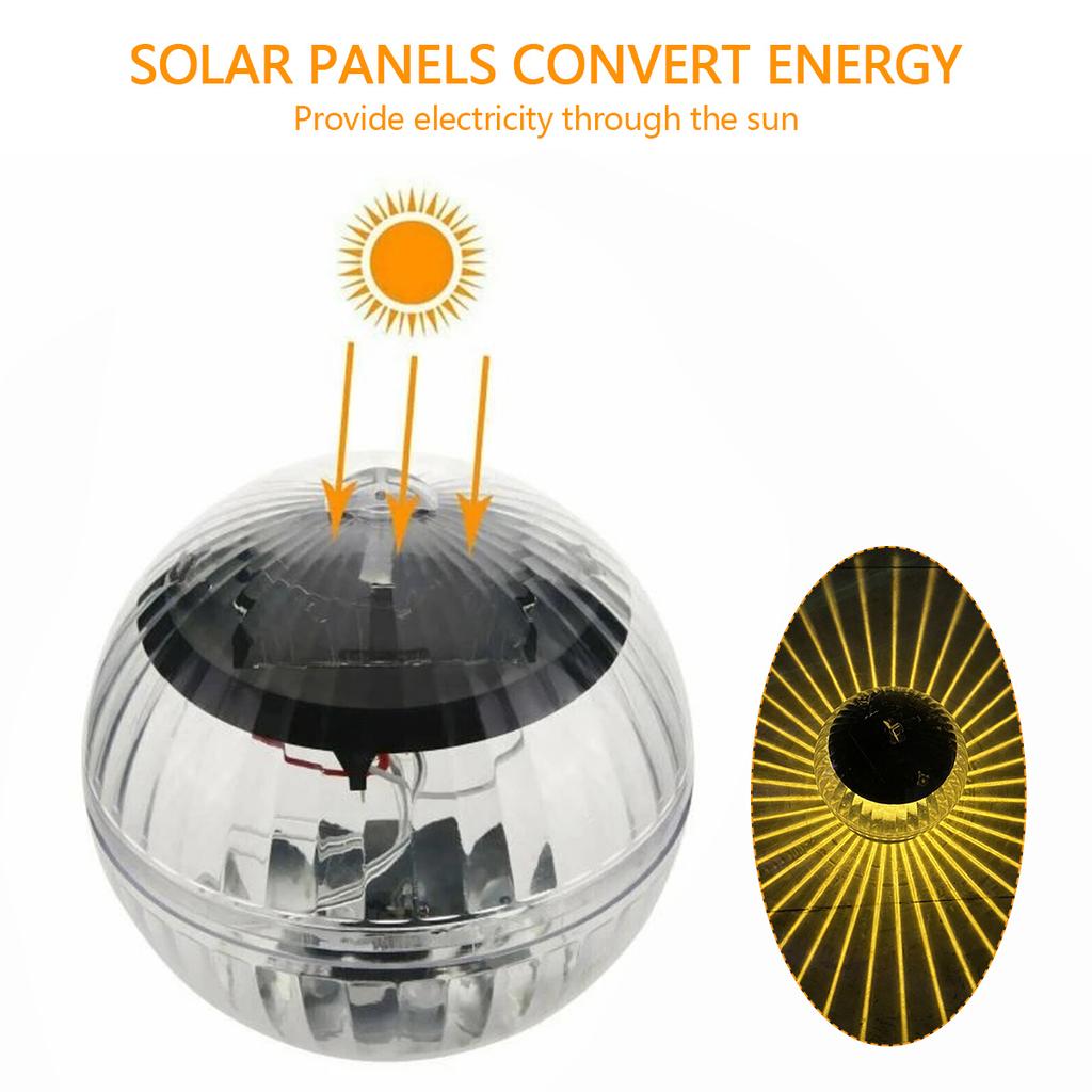 Solar Floating Pool Light Waterproof LED Solar Glow Ball Lamp Decoration for Pools Pond Fountain Garden Party Tub Home Decor
