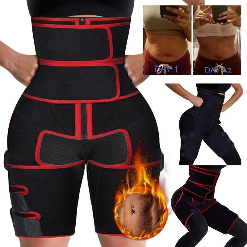 1 3 And 1 Body Shaper Waist Thigh Trimmer Postpartum Waist Lift Hip Training Shaper Belt For Women Slimming