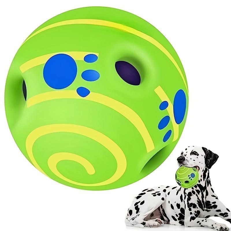 Dog Toy: Self-Play Rolling Sound Ball – Silly Laugh, Teething Relief, Bite-Resistant, Boredom Resistant Pet Ball
