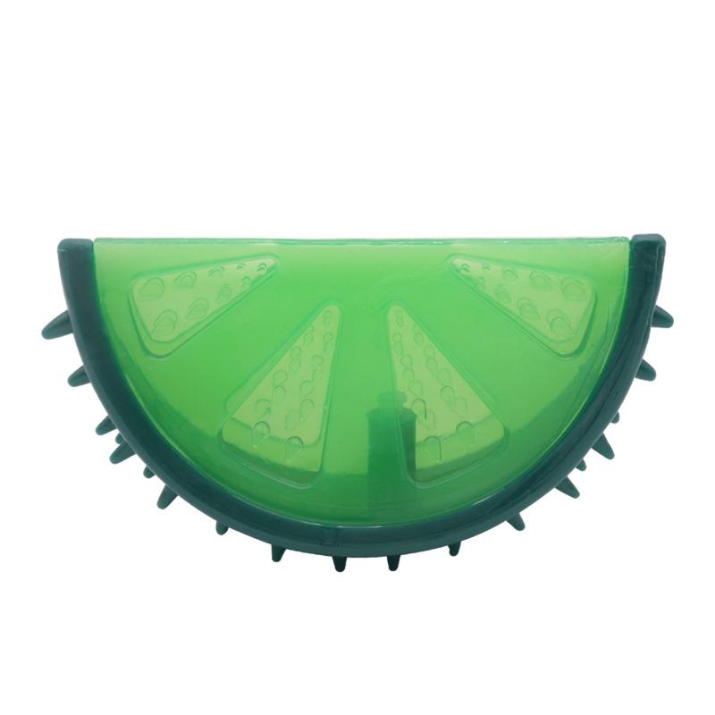 

Dog Vocal Toys, TPR Fruit Chews, Dog Supplies, Pet Teeth Grinding, Durable Dog Toys for Self-entertainment and Boredom Green tangerine