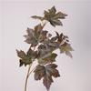 Christmas Simulation Plant Single Branch Maple Leaf Grape with Fruit with Frost Autumn Color Retro Gradual Change Green Plants