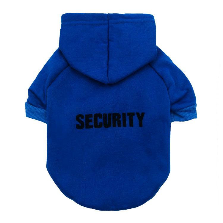 Dog & Cat Fleece Hoodie - Security Design for Autumn/Winter