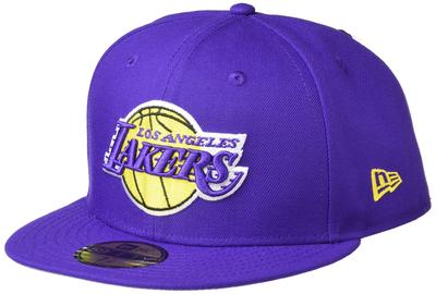 כובע New Era NBA 59FIFTY לוס אנג'לס מידה אמיתית, לייקרס, סגול, 56.8 ס"מ
