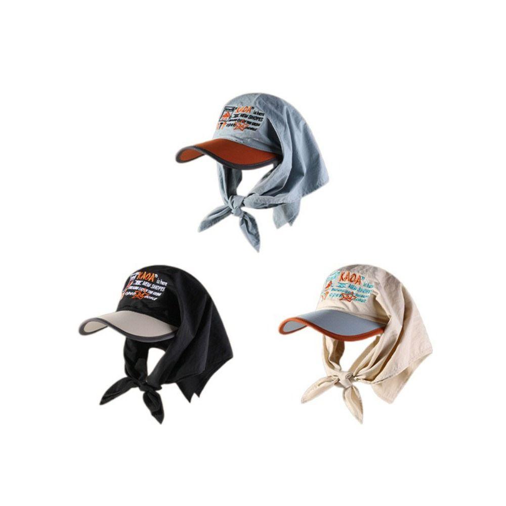 Sunshade Headscarf Baseball Hat Embroidery Peaked Cap Hip Hop Letter Baseball Cap Streetwear