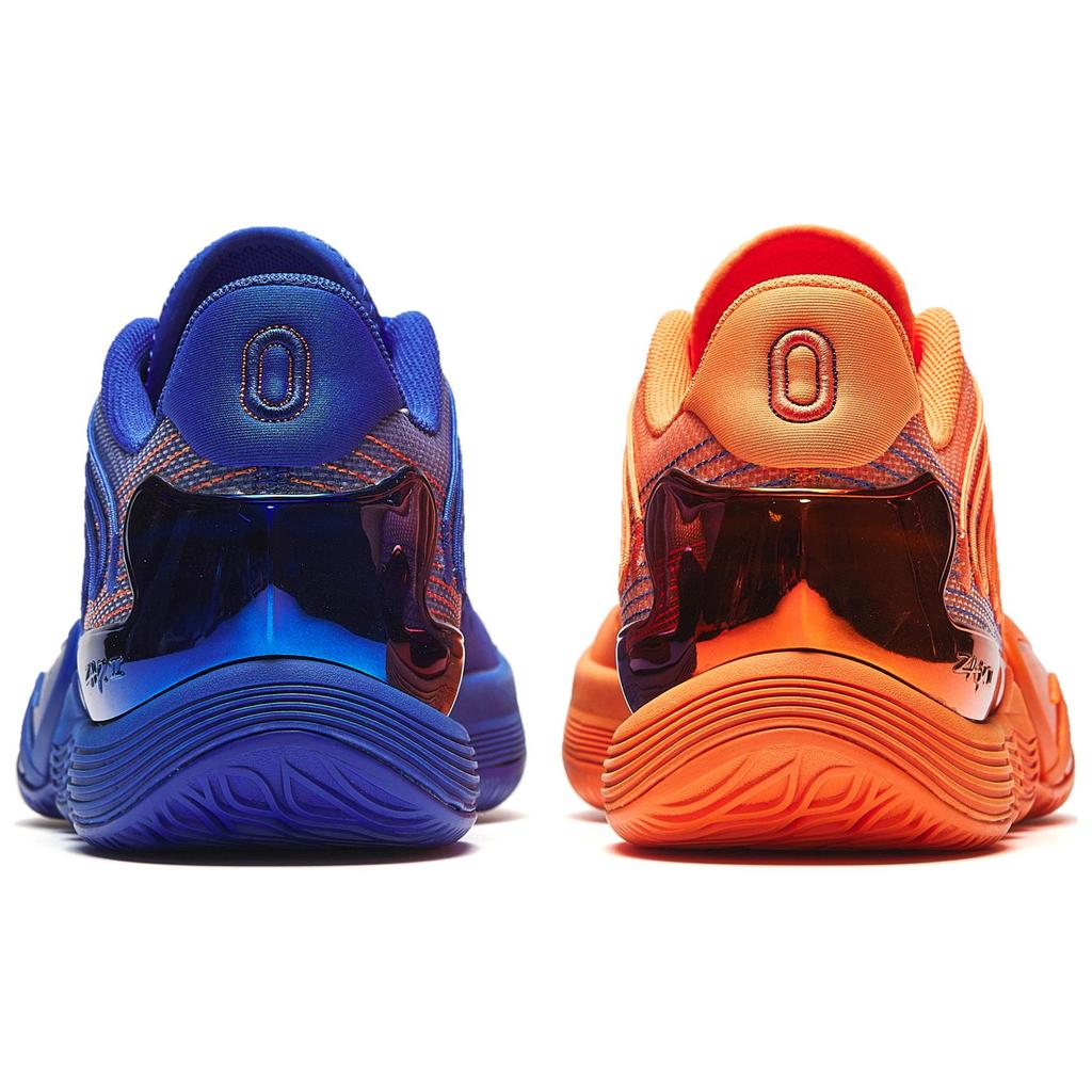 New Anta Instant 2 Cushioning Wear-Resistant Low-Top Basketball Shoes Men's Blue Orange 912511107Q-12