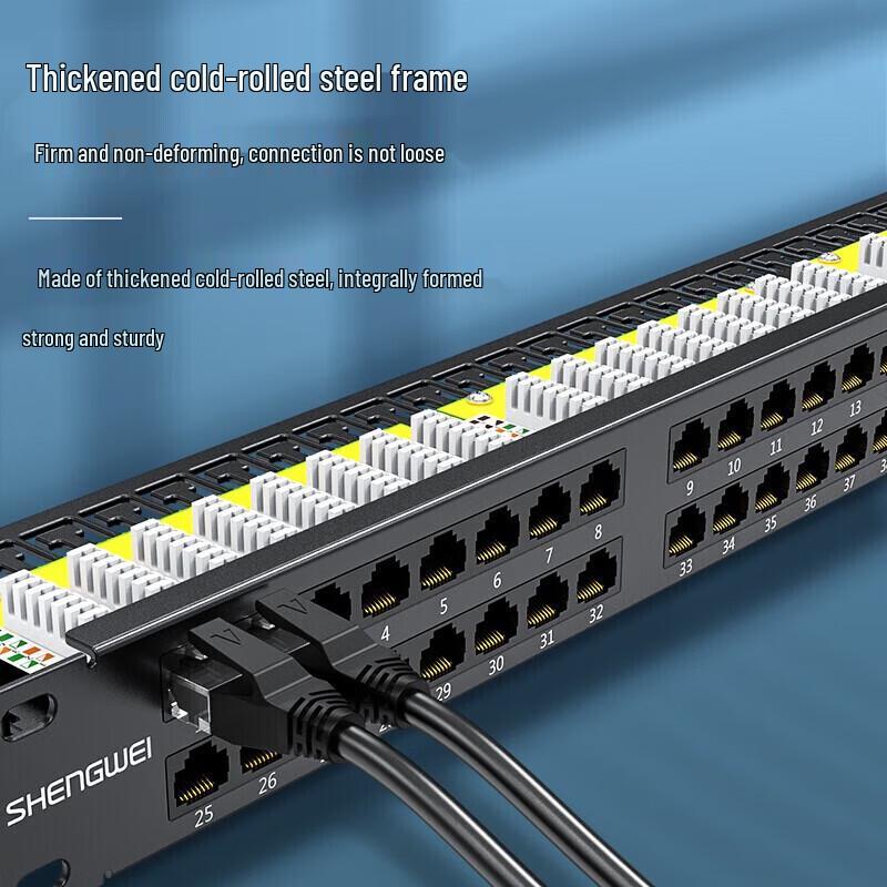 Shengwei NDF-648G Cat6 48-Port Network Patch Panel
