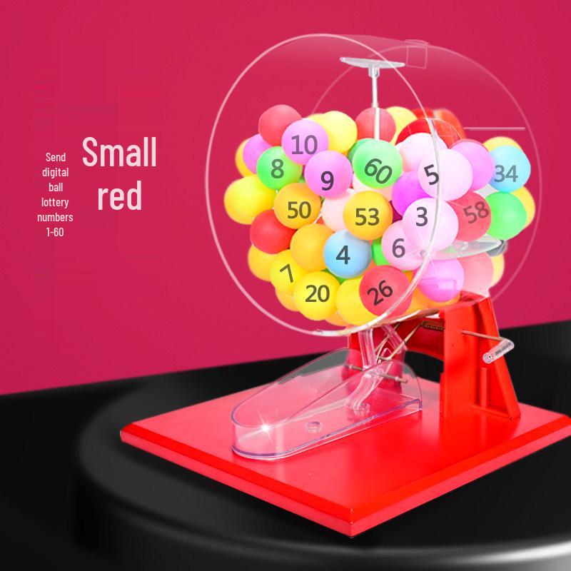 Manual Lottery Number Picker Shake Machine with Logo Printing for Live Broadcasts and Events