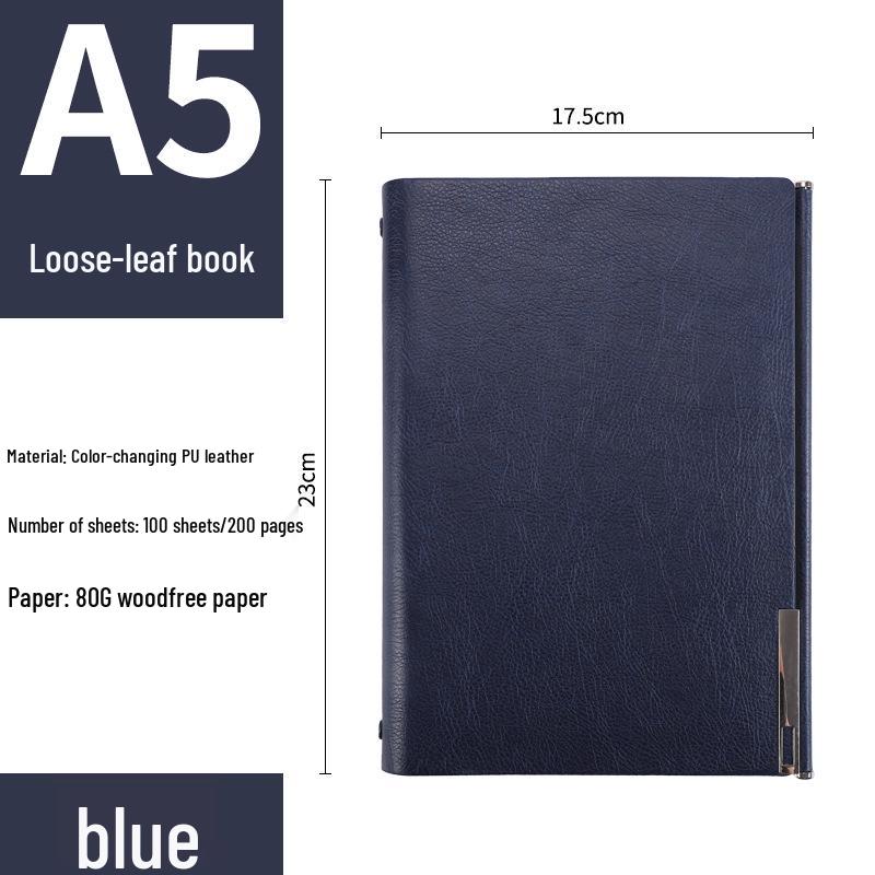 A5 Loose-Leaf Thickened Business Diary and Notepad