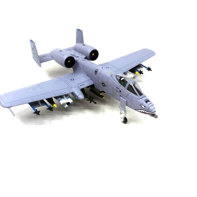 1/100 A-10 Attack Aircraft Thunderbolt II Fighter Airplane Model with Display Stand For Home Decoration Collection Gift United States