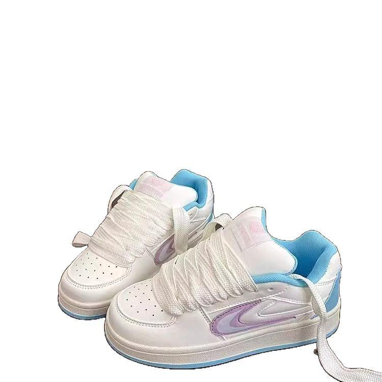 2025 new spring dopamine versatile platform bread shoes ins super fire high value street shot student board shoes women