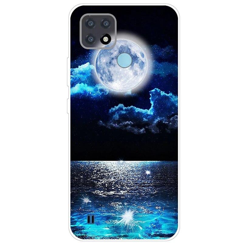 Realme C21 Hülle 6.5'' Klar Silikon Fudnas Weiche TPU Hülle Für Realmi C21 2021 Hülle C 21 Handyhüllen Rückseite RealmeC21 Bumper