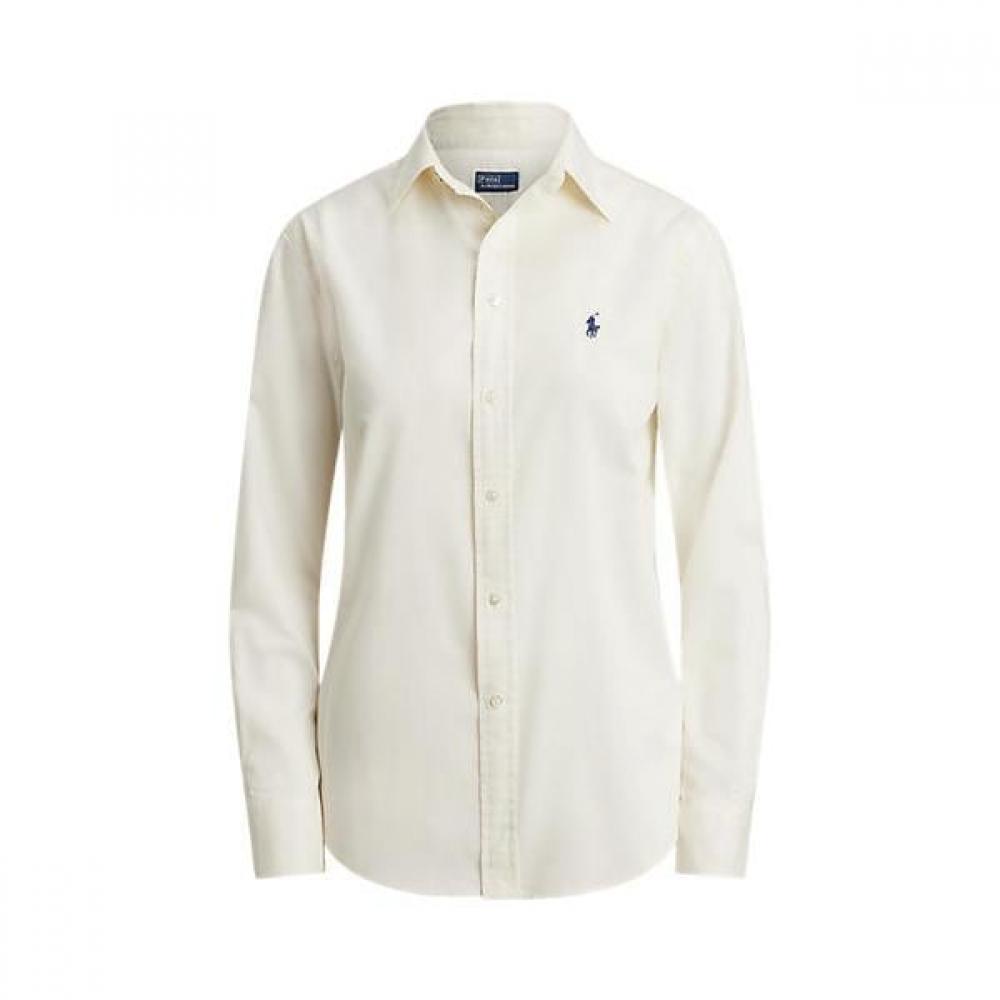 Polo Ralph Lauren Женская классическая хлопковая твиловая рубашка wmpoShtndo21091101