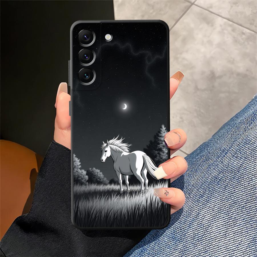Phone Cover Case for Samsung Galaxy A05 A70 A06 A50 A52 A36 A53 A17 A25 A16 A55 A41 A57 A15 A73 A51 A37 A12 A23 A13 Sky Horse