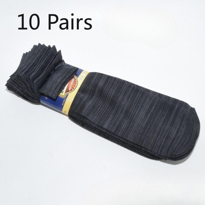 10 Pairs of Summer Lightweight Breathable Men's Stockings, Mid-calf Length Silk Spring/summer Cotton Durable Men's Socks