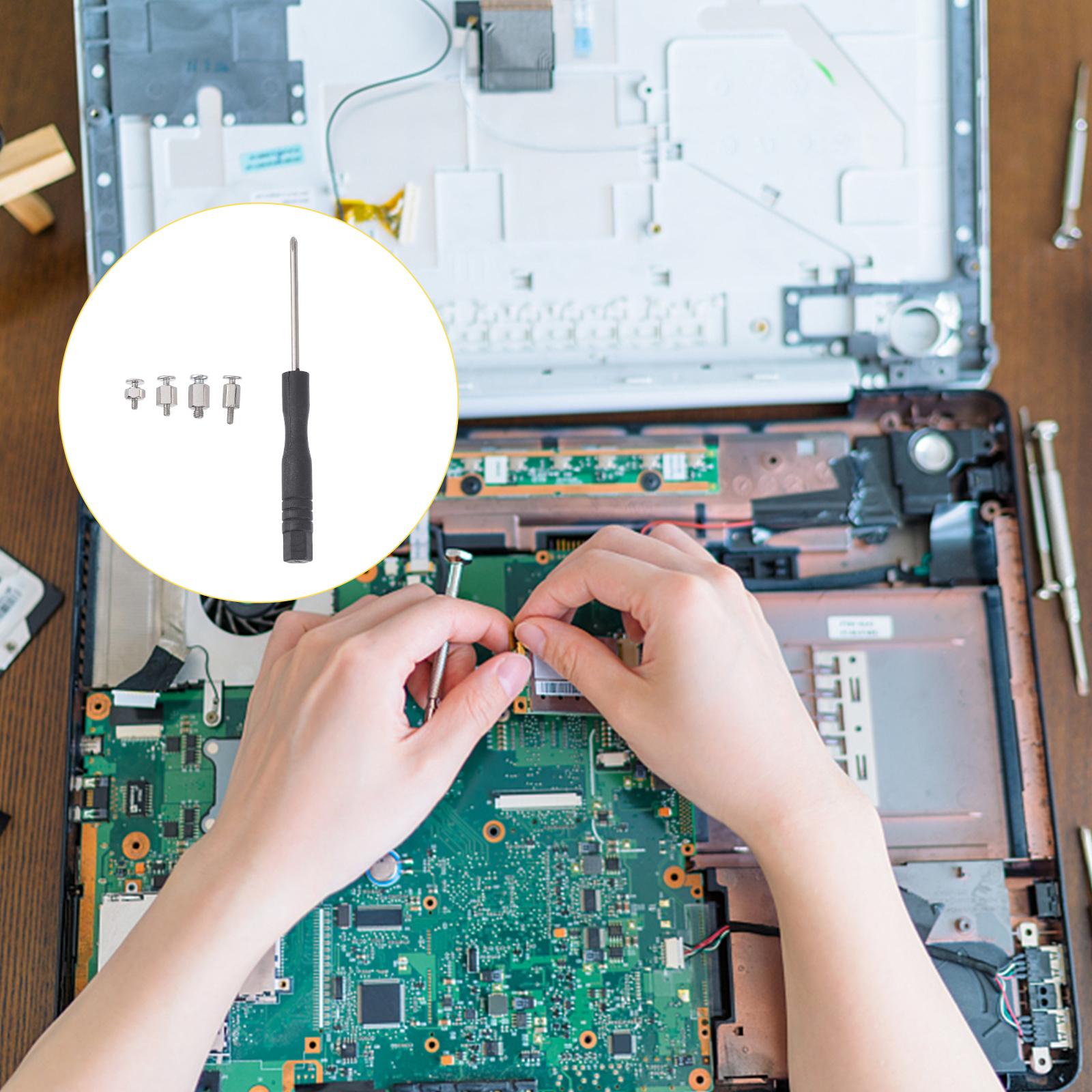 

1 Набор винтов из нержавеющей стали для M2 SSD, винт с шестигранной гайкой, компьютерный аксессуар 8X0.5X0.5CM