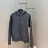 Autumn women's full zipper slim fit hooded fleece sweater casual outdoor slimming sports jacket