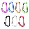 4pcs Aluminum Alloy D-Ring Keychain Carabiner Lock Buckle Hook Climbing Snap Clip High quality Fishing Tool