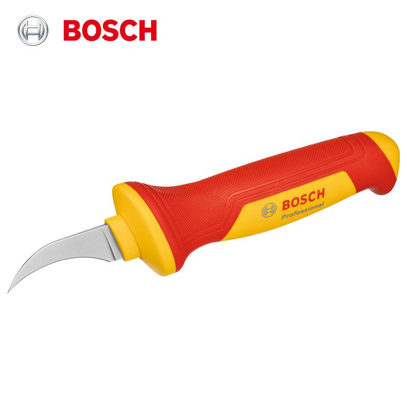 

Bosch VDE Insulated Curved Blade Cable Stripper Anti-slip Handle, 1000V Insulation, VDE & GS Dual Certification