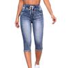 Damen Gerade Hosen Jeans Mit Taschen Lässige Denim Hosen