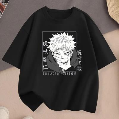 Nové anime tričko Letní sportovní Pánské Dámské tričko Cosplay Itadori Yuji Potištěné oblečení Streetwear Tričko Topy Volný ležérní top
