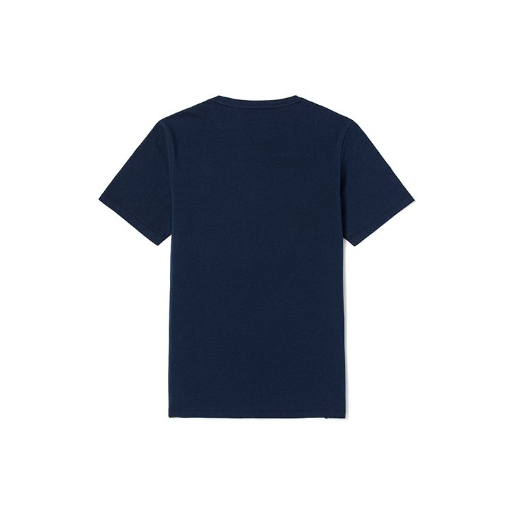 Timberland Lässiges atmungsaktives amerikanisches Vintage-Logo Rundhals-Kurzarm-T-Shirt Herren Oberteile Tief-Saphirblau A6281-433