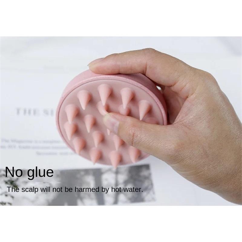 1 szt. Silikonowa szczotka do szamponu Szczotka do masażu ciała Szczotka do kąpieli i prysznica Salon fryzjerski Narzędzie do masażu skóry głowy Grzebień do mycia włosów