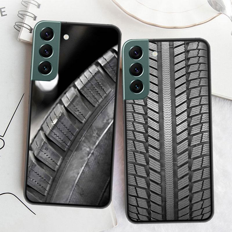 Pneu Roda de roda Telefone para Samsung Galaxy S20 FE S21 Plus S22 S23 S24 Ultra Case S10 S10E S9 S8 S7 Edge Capa Silicone Macio Coqu