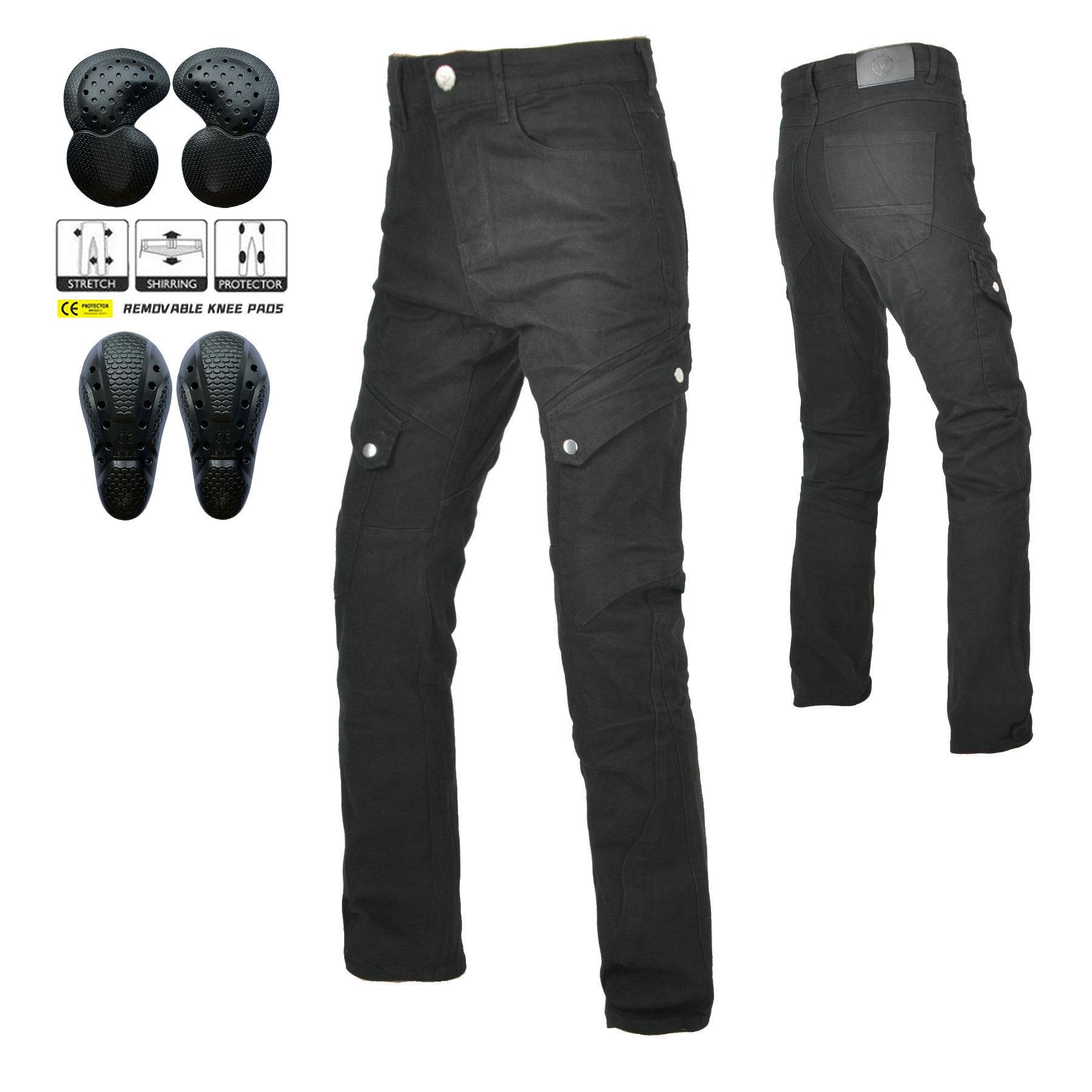 

New product Motorcycle Jeans Men s Casual Army Green Locomotive Anti-drop Cycling Pants Off-road American Tooling Pants 4XL