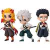 Demon Slayer: Kimetsu No Yaiba Q Posket Petit Vol.5 Complete Set of 3: Kyojuro Rengoku, Sanemi Shinazugawa, and Gyomei Himejima