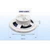 Genuine Marine 5.25" 80W IP66 Waterproof Marine Speakers White ABS Plastic High-Quality Sound for Motorcycle Boat Thalassa