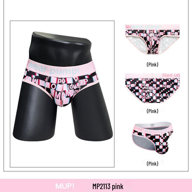 Trendy Low Rise Color Block Slim Fit Hip-Lifting Men's Sport Briefs