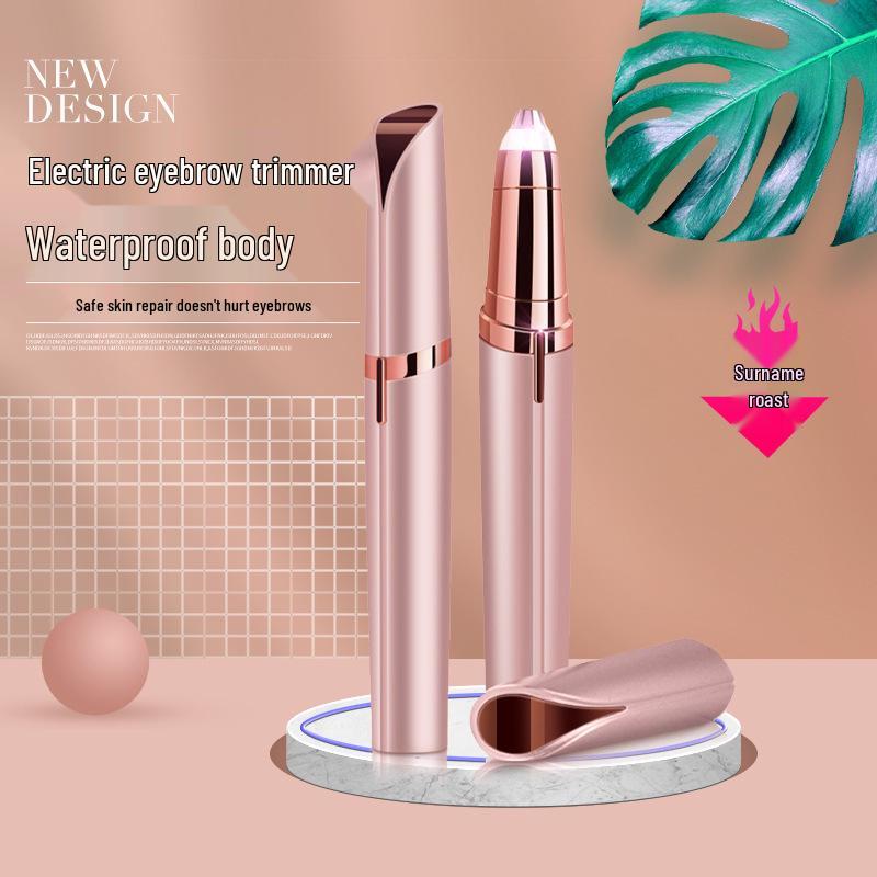 Women's Electric Automatic Eyebrow Trimmer - Mini Hair Remover Shaving Tool