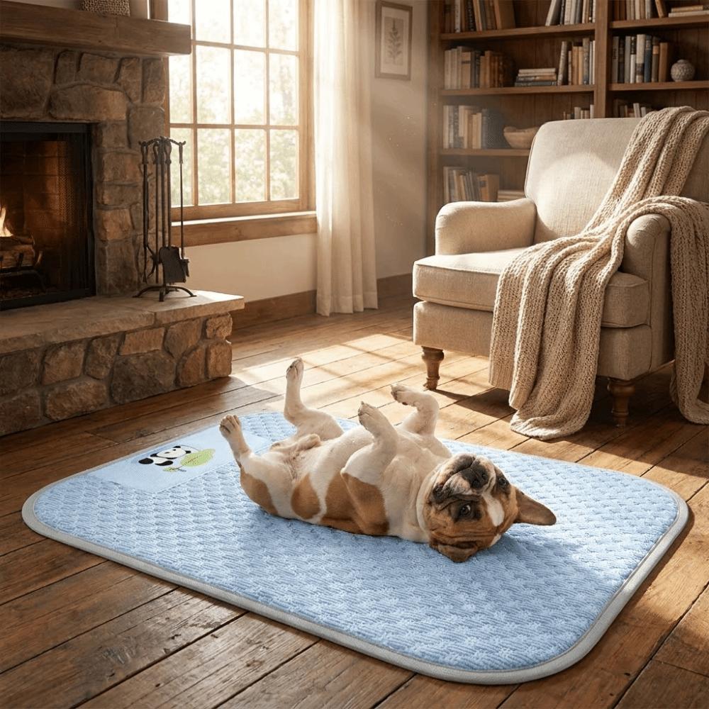 Breathable Dog Cool Mat Soft Pet Sleep Mat Cartoon Dog Bed Pad  Kennel