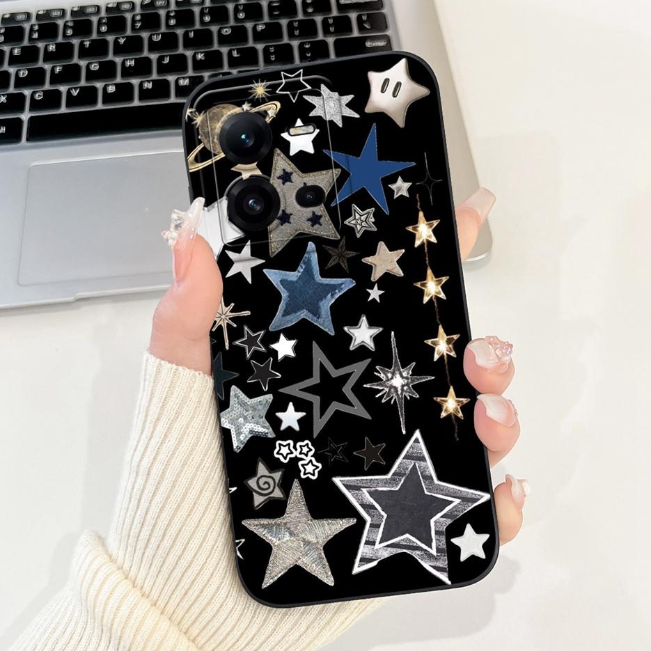 For Vivo V25 5G Case Vivo V25e V2201 V2202 New Fashion Candy Painted Cover Soft TPU Phone Case For Vivo V25e V 25 E VivoV25 Bags