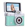 Keychain Camera for Teens Students 720P HD Retro Digital Camera with 1.47 Inch Flip Screen for Travel School Green