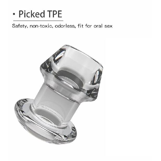 4 Sizes Transparent Hollow Anal Plug Dilator Silicone Butt Plug Speculum Peeking Anal Prostate Massage Sex Toy For Woman Men Gay