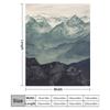 Mountain Fog Throw Blanket Cozy Warm Blanket for Bed Room Decor