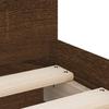 Bed with Drawers Brown Oak Effect 75 X 190 Cm
