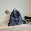 Color Contrast Backpack Women's Large Capacity Commuter Handbag Multi-Functional Plaid Tote Bag