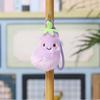 Plush Eggplant Keychain With Soft Pp Cotton Filling For Kids And Teens