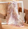 Silk scarf square scarf high-end strap 100% mulberry f student fashion sunscreen shawl dual-purpose