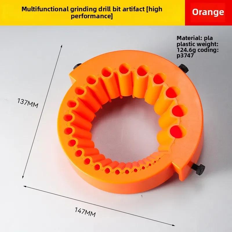 Angle Grinder Drill Bit Sharpener 2-13mm Full-size Tool 20-Hole Grinding Disc for Old/Waste Bits Suitable for 115/125mm Grinders