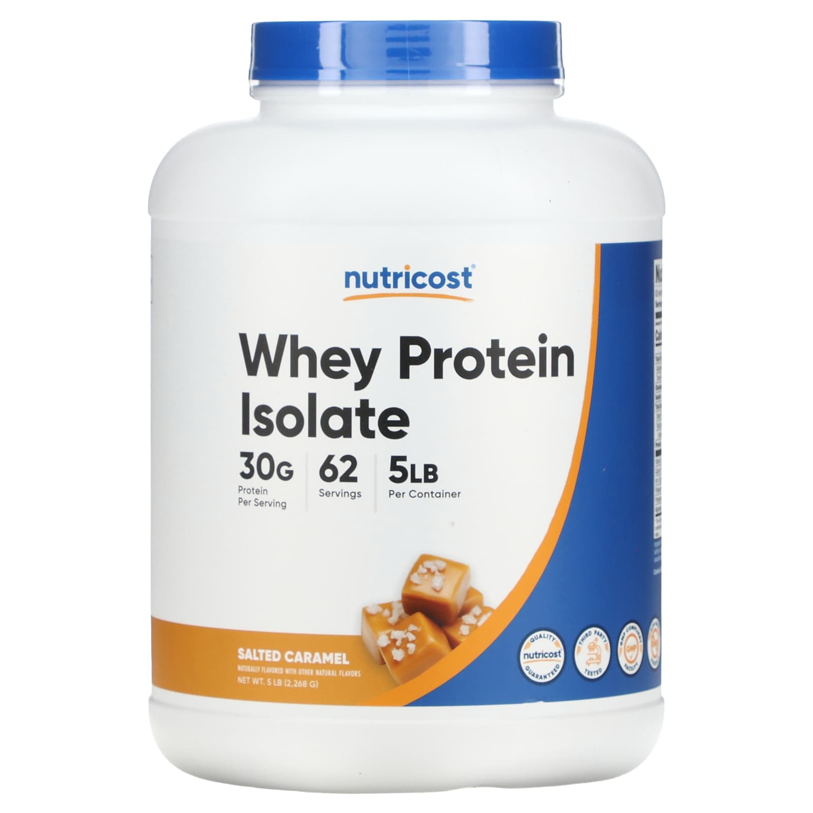 

Whey Protein Isolate, Salted Caramel, 2,268G (5Lb)