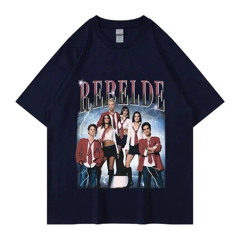Limited Rebelde Rbd Concert Graphic T Shirts Vintage 90S Classic Mexican Tv Series T-Shirt Unisex WoUnisex Oversized TShirt Streetwear