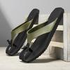 Fashion Outdoor Beach Slippers Non-Slip Leisure Walk Male Flip Flops Quick Dry Soft Wading Aqua Shoes Casual Leather Men's Summer Flats